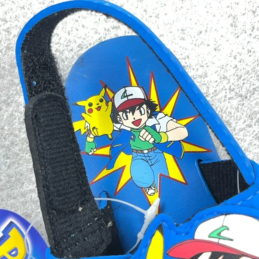 Vintage Pokemon Sandals Toddler Size Large 9-10 Pichachu Ash Deadstock Y2K 2000